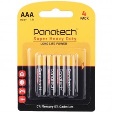 باتری نیم قلمی چهارتایی Panatech Super Heavy Duty مدل R03P