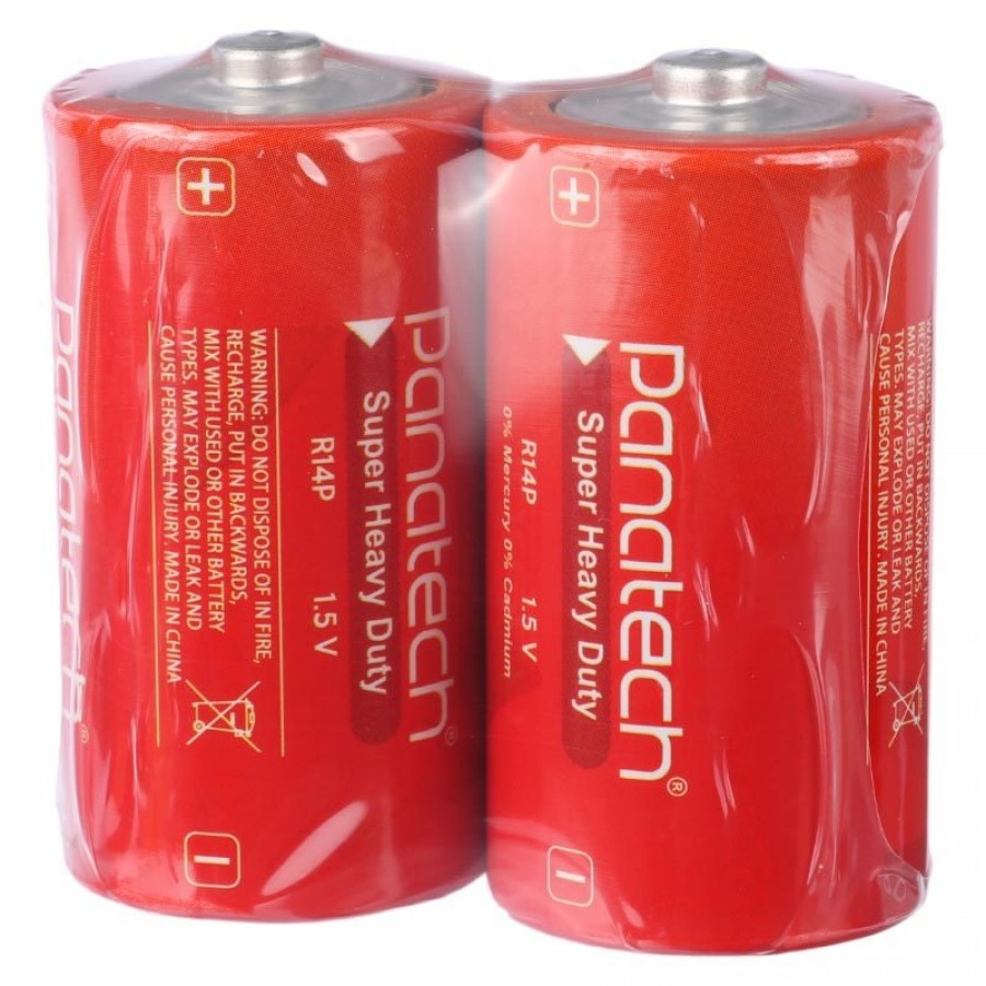 باتری متوسط شیرینگ دوتایی Panatech Super Heavy Duty مدل R14P