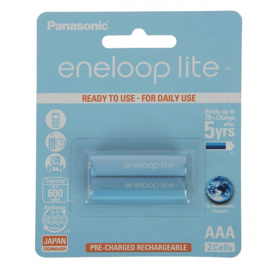 باتری شارژی نیم قلمی PANASONIC ظرفیت 600 میلی آمپر ساعت