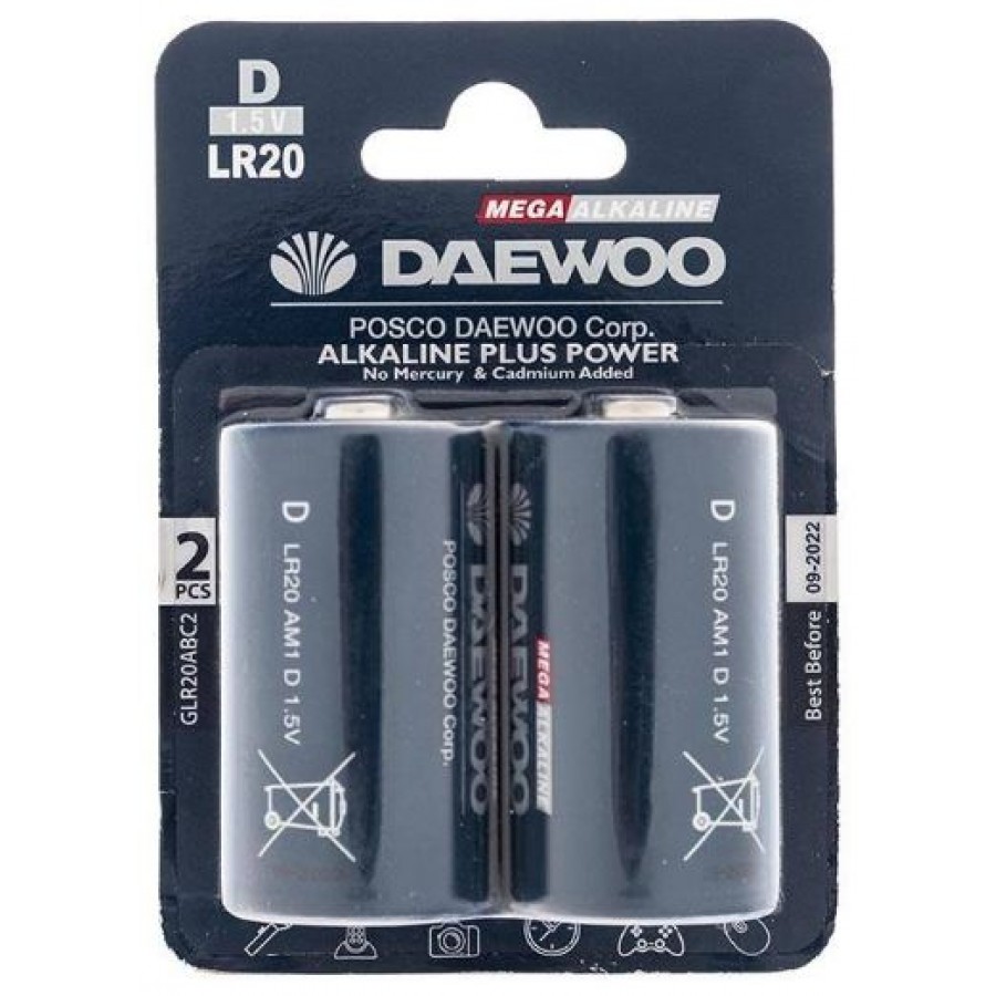 باتری بزرگ DAEWOO Alkaline مدل LR20