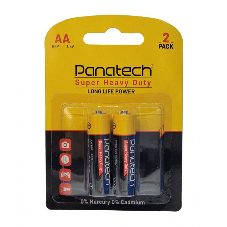 باتری قلمی دوتایی Panatech Super Heavy Duty مدل R6P