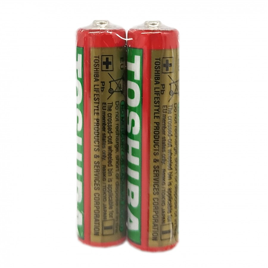 باتری نیم قلمی شیرینگ دوتایی TOSHIBA مدل R03