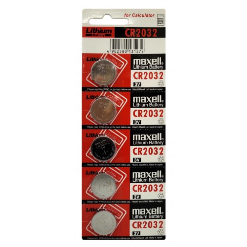 باتری سکه ای MAXELL مدل CR2032 (پک 5 عددی)