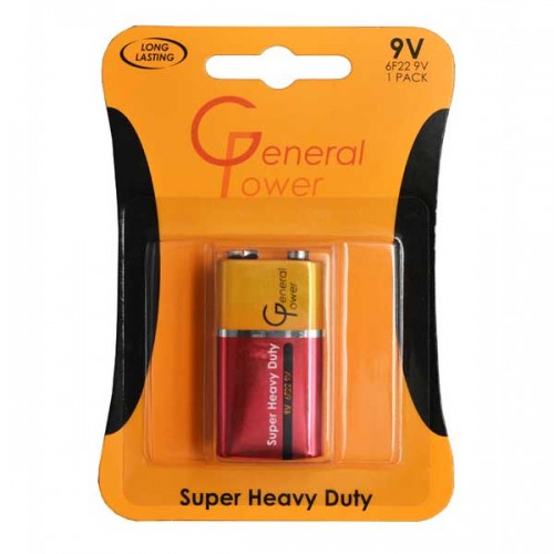 باتری کتابی GENERAL POWER مدل 6F22 باتری کتابی GENERAL POWER مدل 6F22