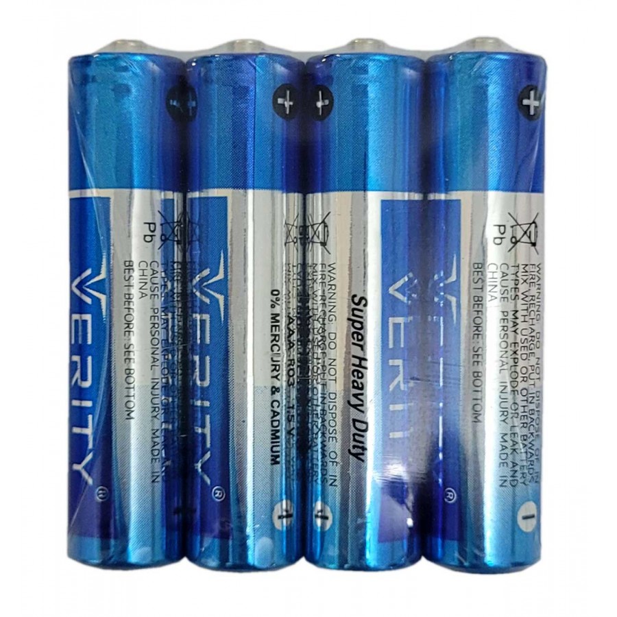 باتری نیم قلمی شیرینگ چهارتایی VERITY مدل R03