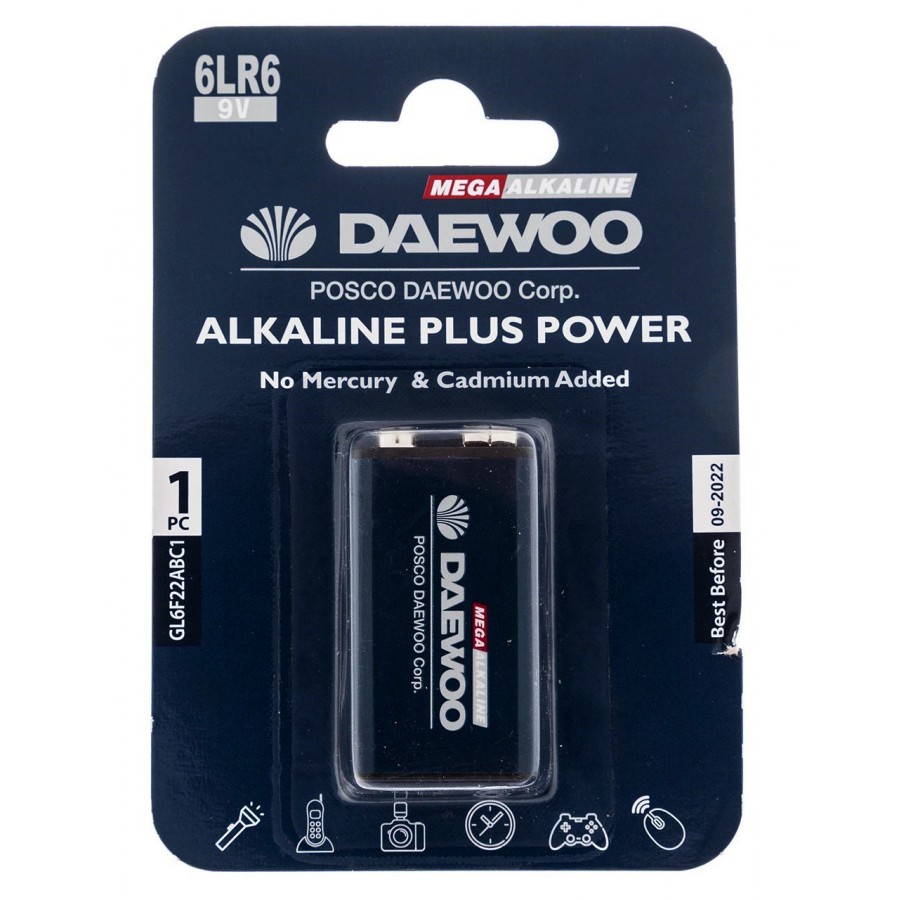 باتری کتابی DAEWOO Alkaline Plus مدل 6LR6