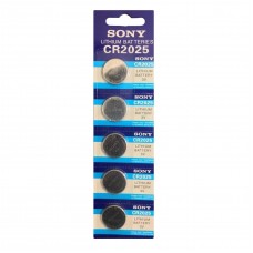 باتری سکه ای SONY مدل CR2025 (پک 5 عددی)