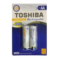 باتری شارژی قلمی دوتایی TOSHIBA ظرفیت 2250 میلی آمپرساعت