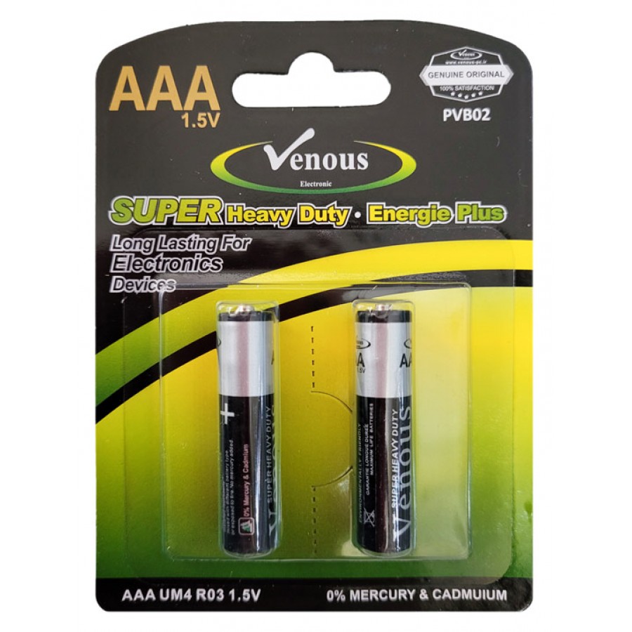 باتری نیم قلمی VENOUS Super Heavy Duty مدل PVB02