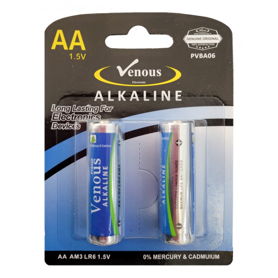 باتری قلمی VENOUS ALKALINE مدل PVBA06