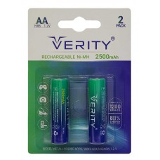 باتری شارژی قلمی دوتایی VERITY مدل HR6 ظرفیت 2500 میلی آمپرساعت
