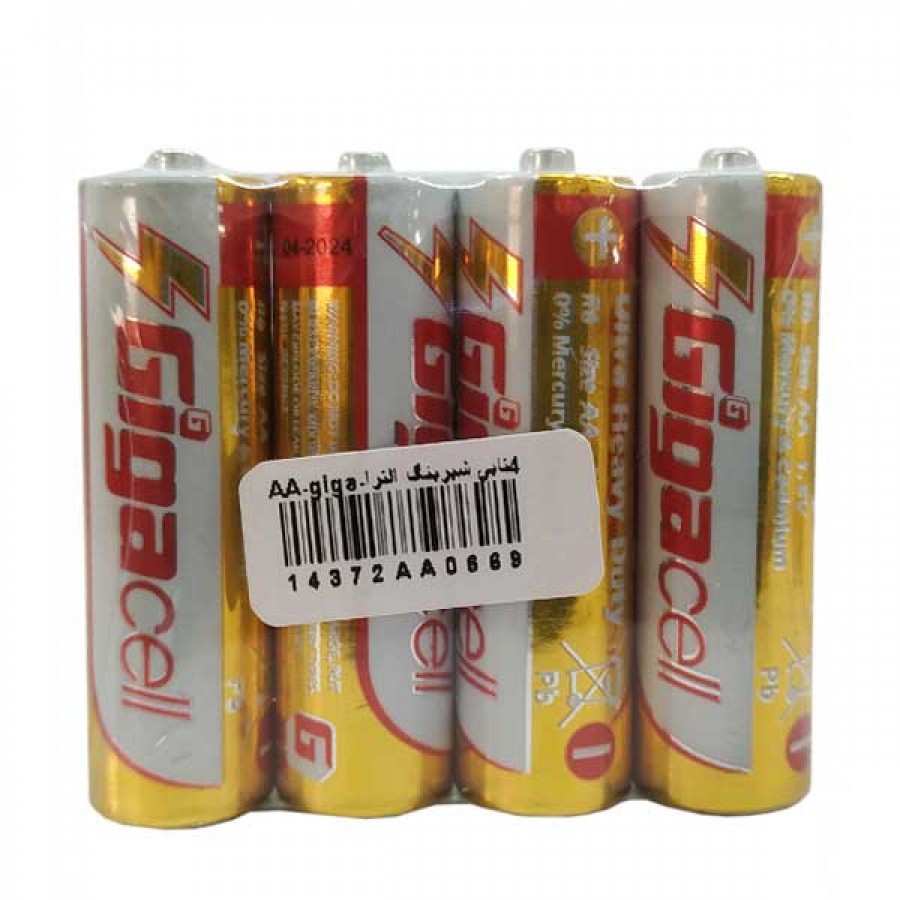 باتری قلمی شیرینگ چهارتایی GIGACELL