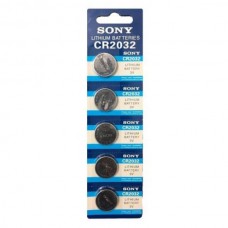 باتری سکه ای Sony مدل CR2032 (پک 5 عددی)