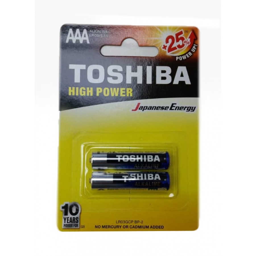 باتری نیم قلمی دوتایی TOSHIBA 