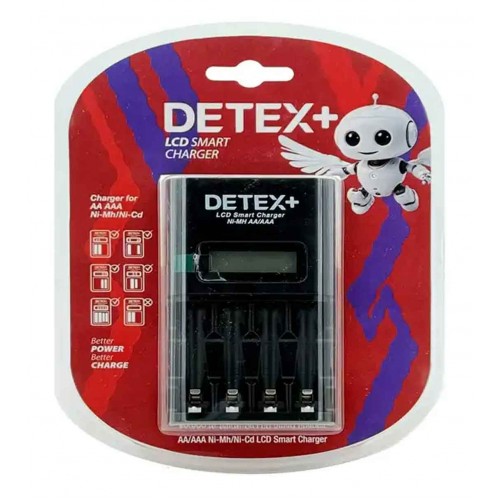 شارژر هوشمند باتری +DETEX مدل C04 شارژر هوشمند باتری +DETEX مدل C04