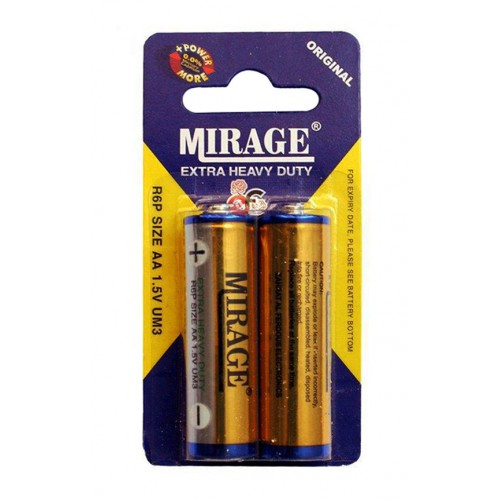 باتری قلمی دوتایی MIRAGE Super Heavy Duty