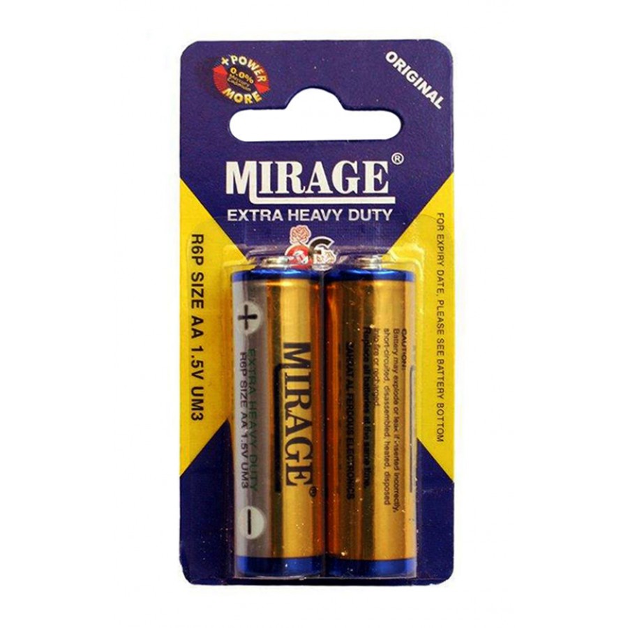 باتری قلمی دوتایی MIRAGE Super Heavy Duty