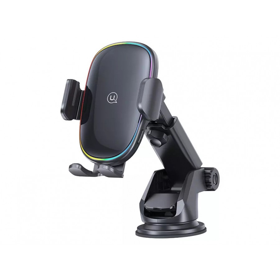 نگهدارنده موبایل و شارژر بی سیم داخل خودرو 15 وات USAMS مدل US-CD187