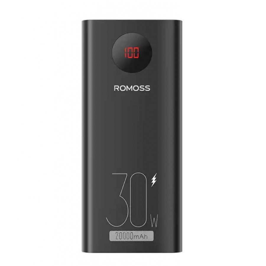 پاوربانک 20000 میلی آمپر ROMOSS فست شارژ 30 وات مدل PEA20-192