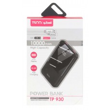 پاوربانک 10000 میلی آمپر TSCO فست شارژ 22.5 وات مدل TP 930  پاوربانک 10000 میلی آمپر TSCO فست شارژ 22.5 وات مدل TP 930