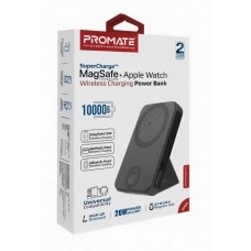 پاوربانک وایرلس 10000 میلی آمپر PROMATE فست شارژ 3 در 1 مدل POWERMAG-TRIO 