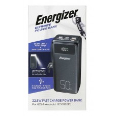 پاوربانک 50000 میلی آمپر ENERGIZER فست شارژ 22.5 وات مدل UE50000PQ به همراه قطب نما 