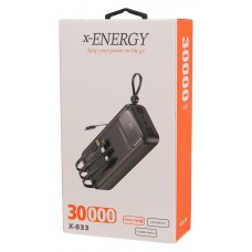 پاوربانک 30000 میلی آمپر x-ENERGY فست شارژ 22.5 وات مدل X-833 
