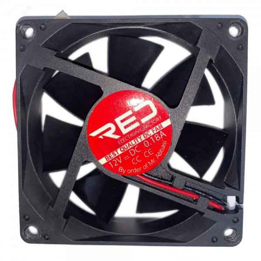 فن خنک کننده گرافیک RED سایز 8 × 8 سانتی متر