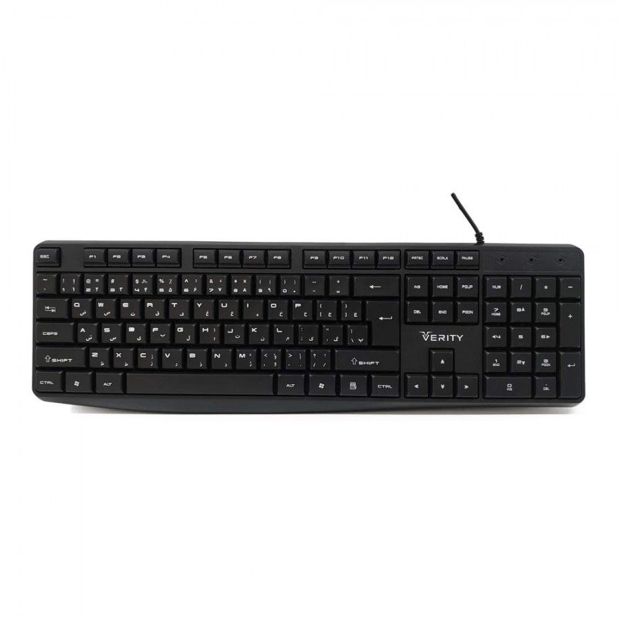 کیبورد با‌سیم VERITY مدل V-KB6124