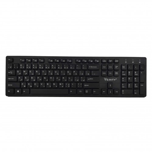 کیبورد بی‌سیمVERITYمدل V-KB6112W-N