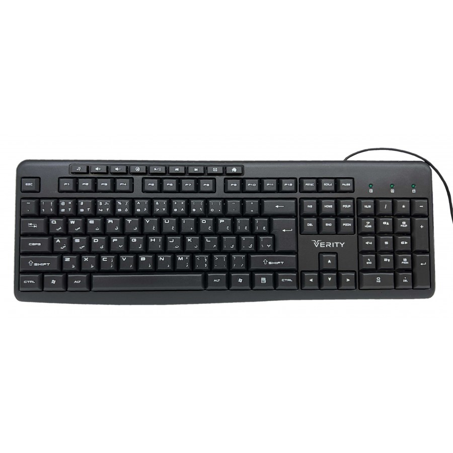 کیبورد با‌سیم VERITY مدل V-KB6133