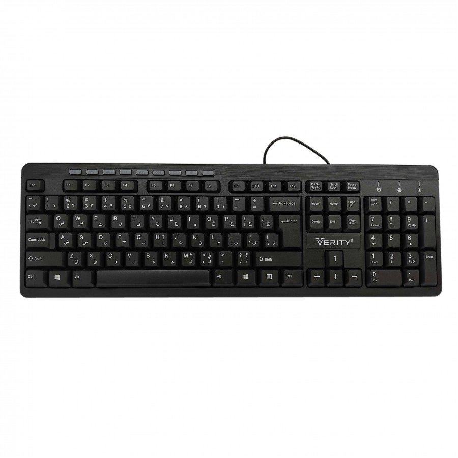 کیبورد با‌سیمVERITYمدل V-KB6117-N 