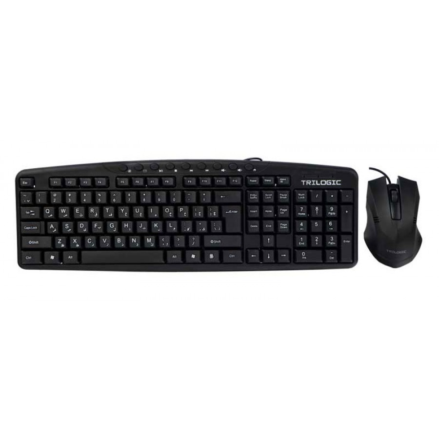 کیبورد و ماوس باسیم TRILOGIC مدل KM-837