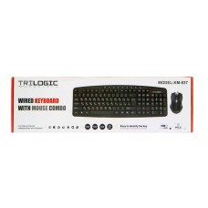 کیبورد و ماوس باسیم TRILOGIC مدل KM-837 