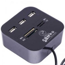 هاب 3 پورت USB و رم ریدر XP مدل HC836