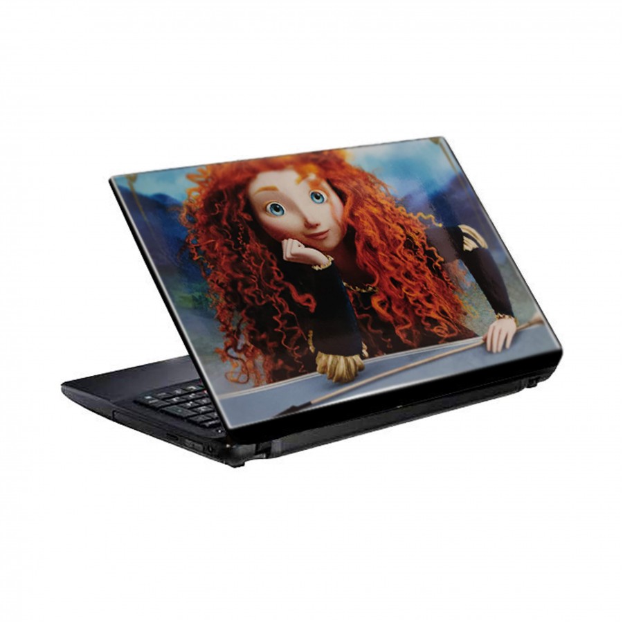 برچسب پشت لپ تاپ مدل دختر دلیر