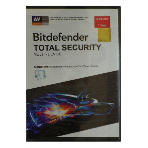 آنتی ویروس BITDEFENDER TOTAL SECURITY 2019 (یکساله سه کاربره)