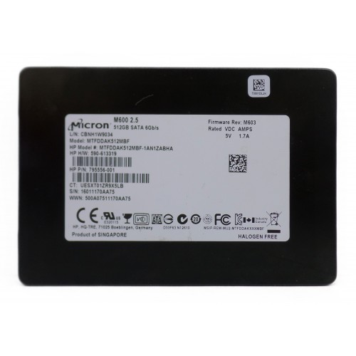 حافظه SSD اینترنال MICRON STOCK مدل M600 با ظرفیت 512GB