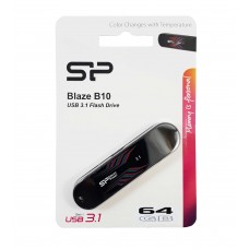 فلش مموری SILICON POWER USB3.2 مدل Blaze B10 با ظرفیت 64 گیگابایت