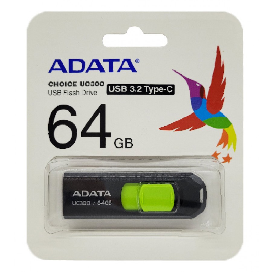 فلش مموری ADATA TYPE-C مدل UC300 با ظرفیت 64 گیگابایت