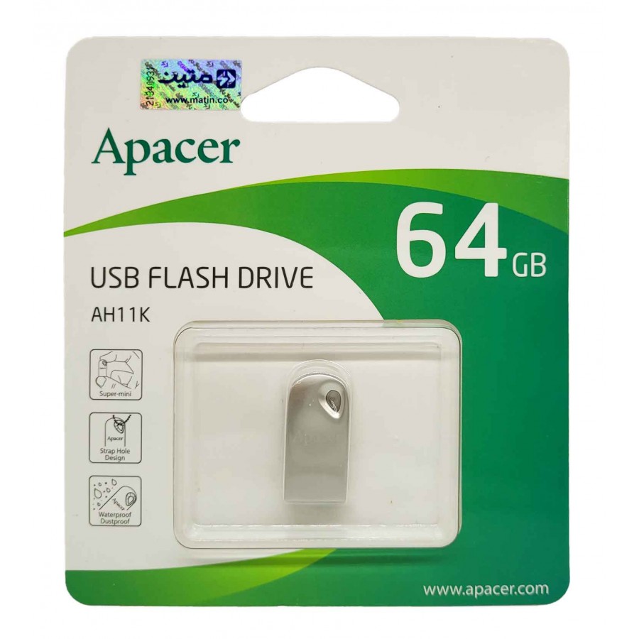 فلش مموری APACER مدل AH11K ظرفیت 64 گیگابایت