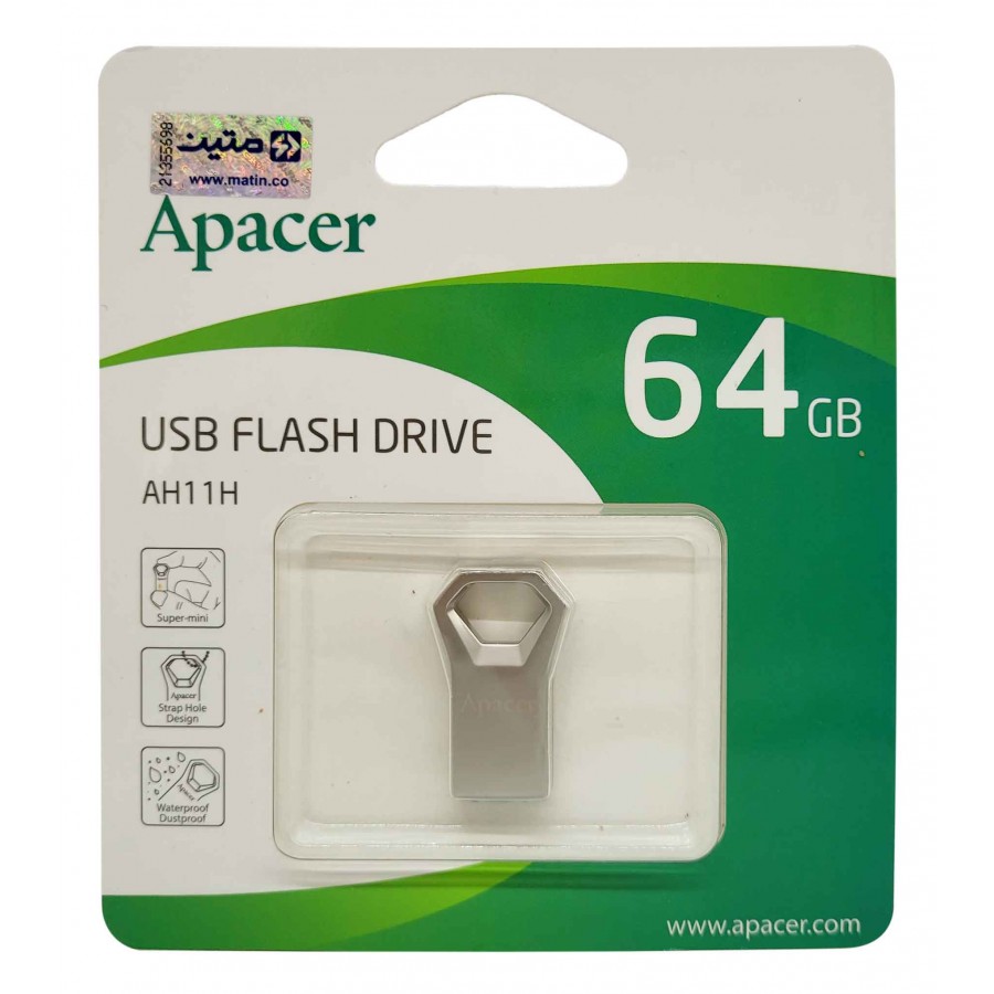 فلش مموری APACER مدل AH11H ظرفیت 64 گیگابایت