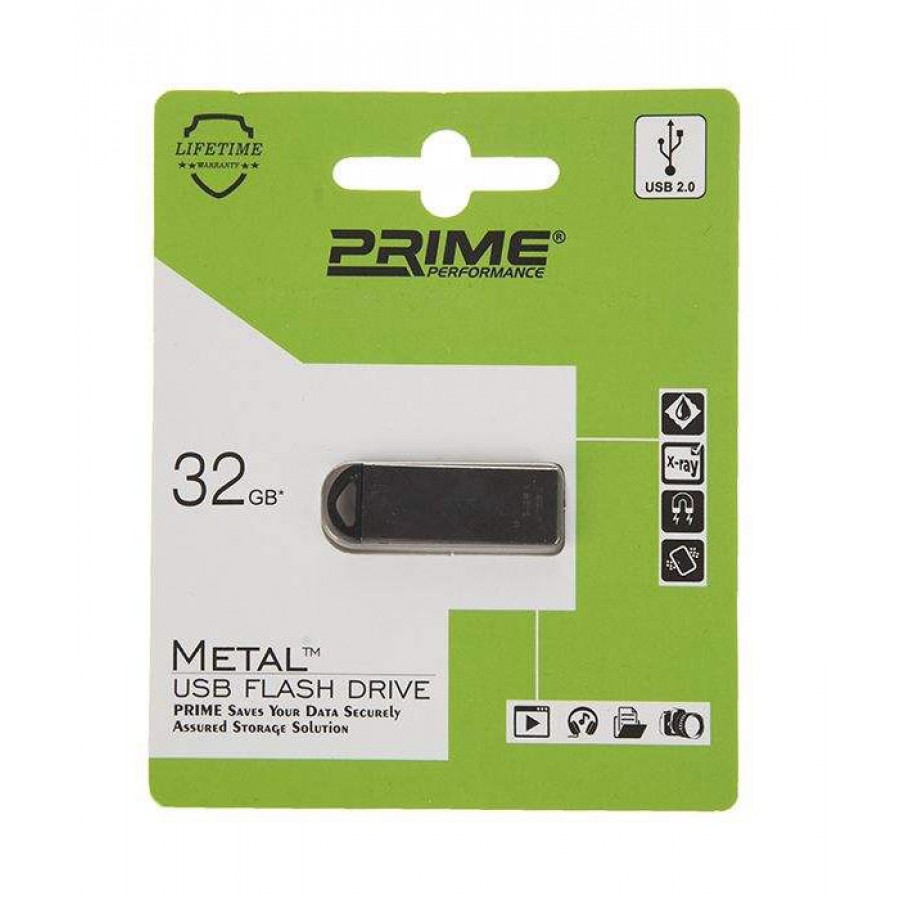فلش مموری PRIME مدل METAL ظرفیت 32 گیگابایت