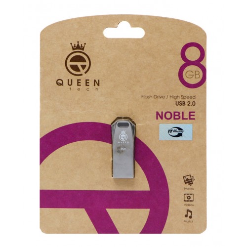 فلش مموری QUEEN TECH مدل NOBLE ظرفیت 8 گیگابایت فلش مموری QUEEN TECH مدل NOBLE ظرفیت 8 گیگابایت