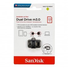 فلش مموری SanDisk Micro USB OTG مدل Dual Drive M3.0 USB3.0 با ظرفيت 128 گيگابايت 