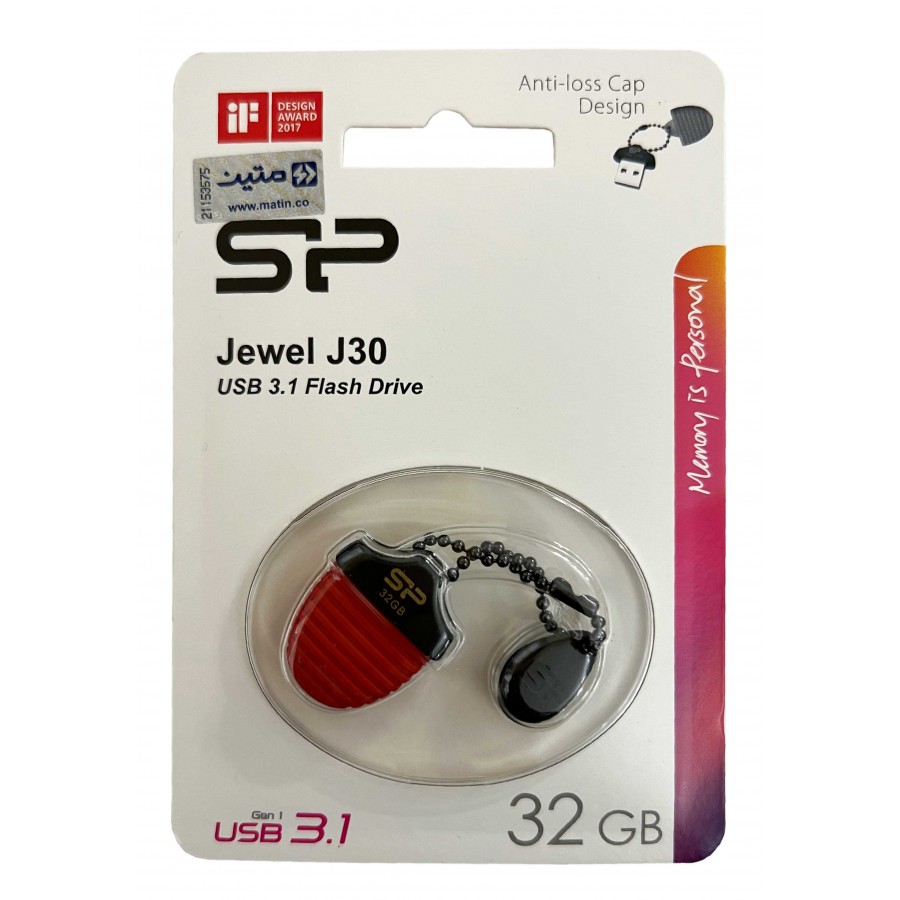 فلش مموری SILICON POWER مدل J30 USB3.1 ظرفیت 32 گیگابایت
