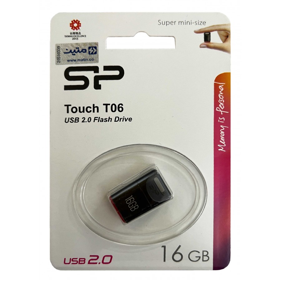 فلش مموری SILICON POWER مدل TOUCH T06 با ظرفیت 16 گیگابایت