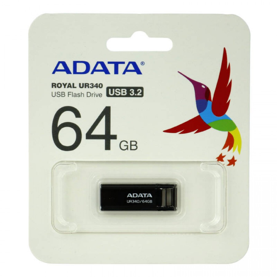 فلش مموری ADATA UR340 USB3.2 ظرفيت 64 گيگابايت