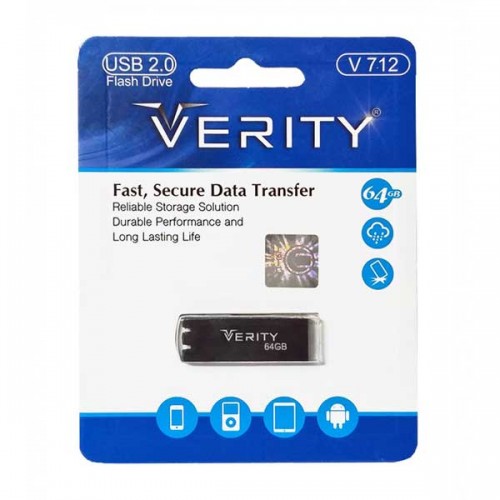 فلش مموری VERITY مدل V 712 با ظرفيت 64 گيگابايت