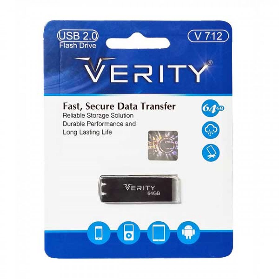 فلش مموری VERITY مدل V 712 با ظرفيت 64 گيگابايت